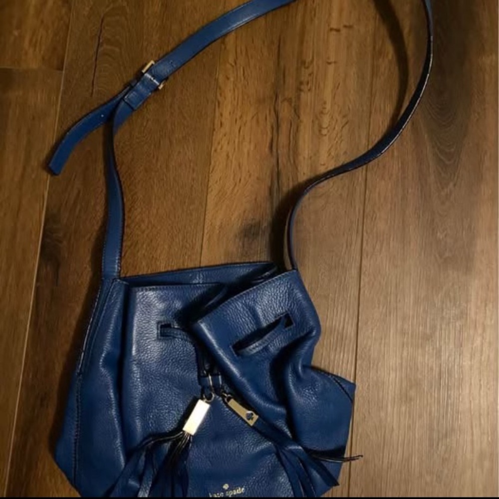 Kate Spade Cobalt Blue Leather Shoulder Bag